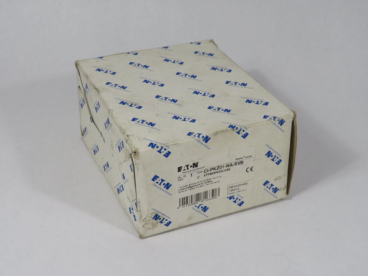 Eaton CI-PKZ01-NA-SVB Insulated Enclosure for PKZ01 Padlockable SHELF WEAR NEW