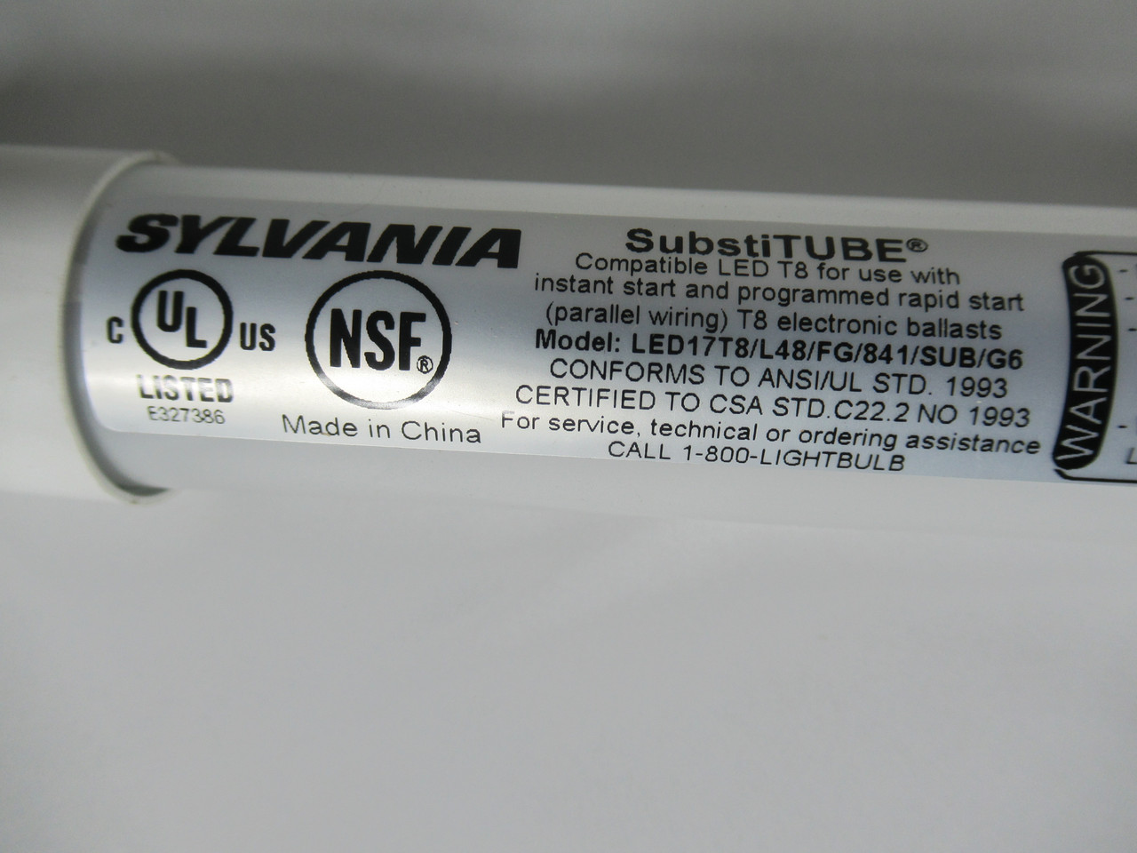 Sylvania LED17T8/L48/FG/841/SUB/G6 LED Tube 48" 17W 120V NEW