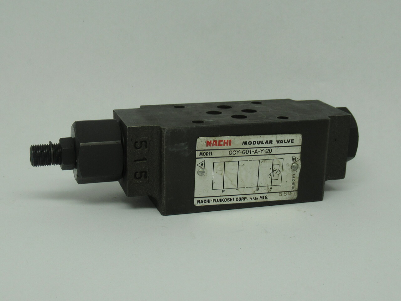 Nachi OCY-G01-A-Y-20 Flow Regulator Modular Valve 1/8" 3625PSI USED