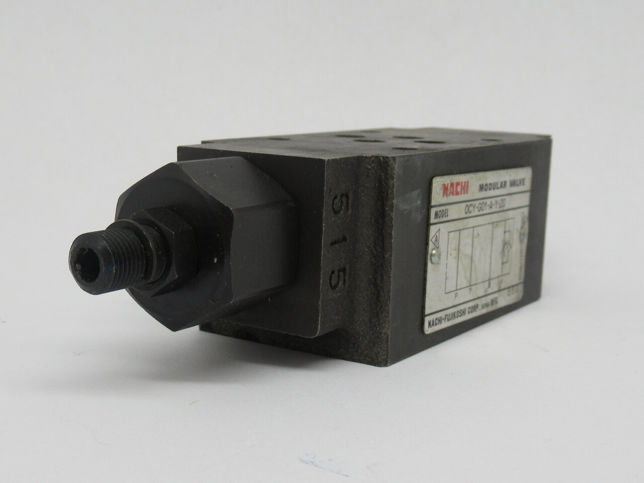 Nachi OCY-G01-A-Y-20 Flow Regulator Modular Valve 1/8" 3625PSI USED