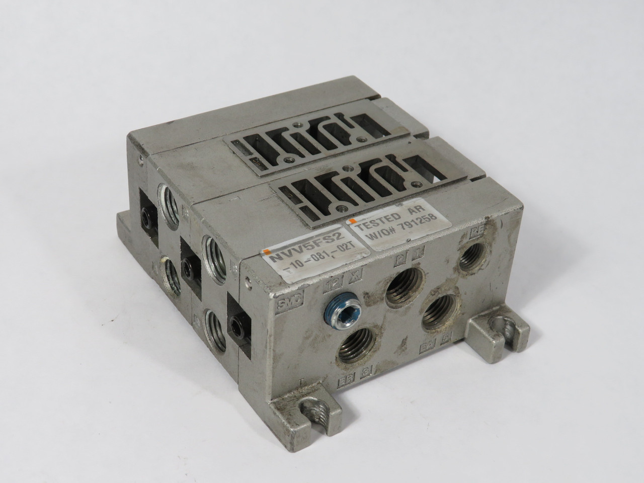 SMC NVV5FS2-10-021-02T Manifold Assembly MODIFIED TWO STATION USED