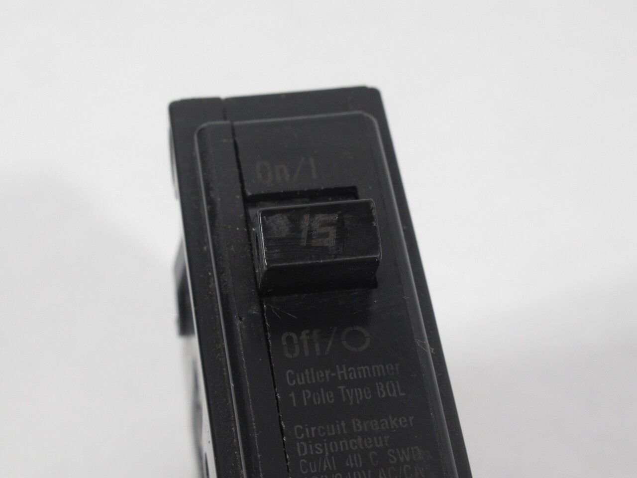 Cutler-Hammer BQL15 Circuit Breaker 15A 120/240V 1-Pole USED
