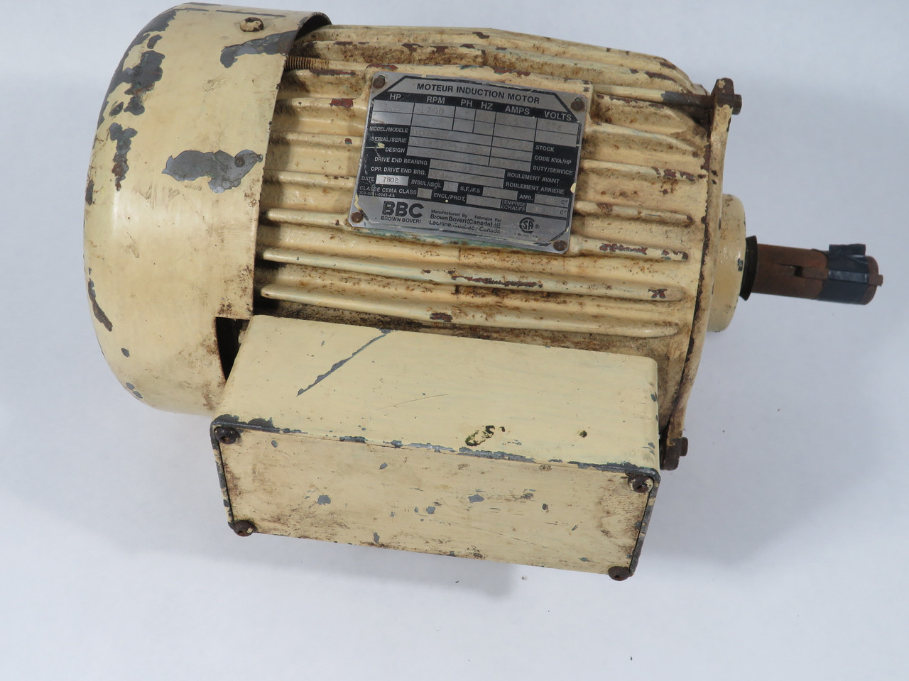 Brown Boveri 1.5HP 1700RPM 575V TEFC 3Ph 2.0A 60Hz USED