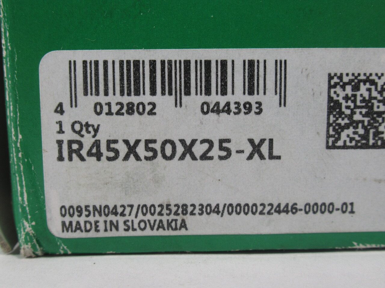 INA IR45X50X25-XL Inner Ring for Needle Bearing 45mm ID 50mm OD 25mm W NEW