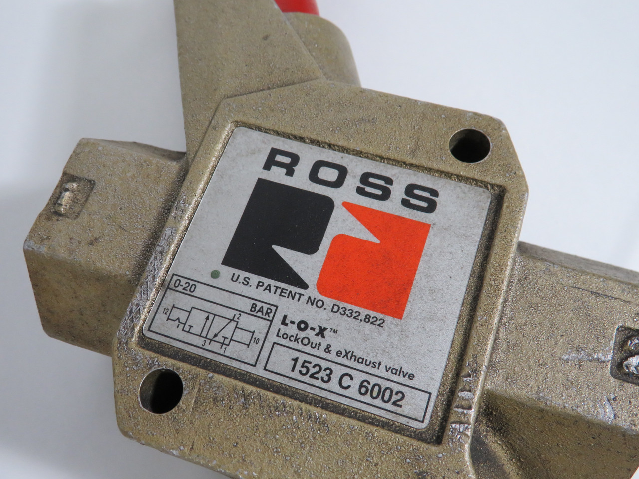 Ross 1523C6002 Lockout Exhaust Valve 0-20 Bar 1" In 1-1/4" Exhaust USED