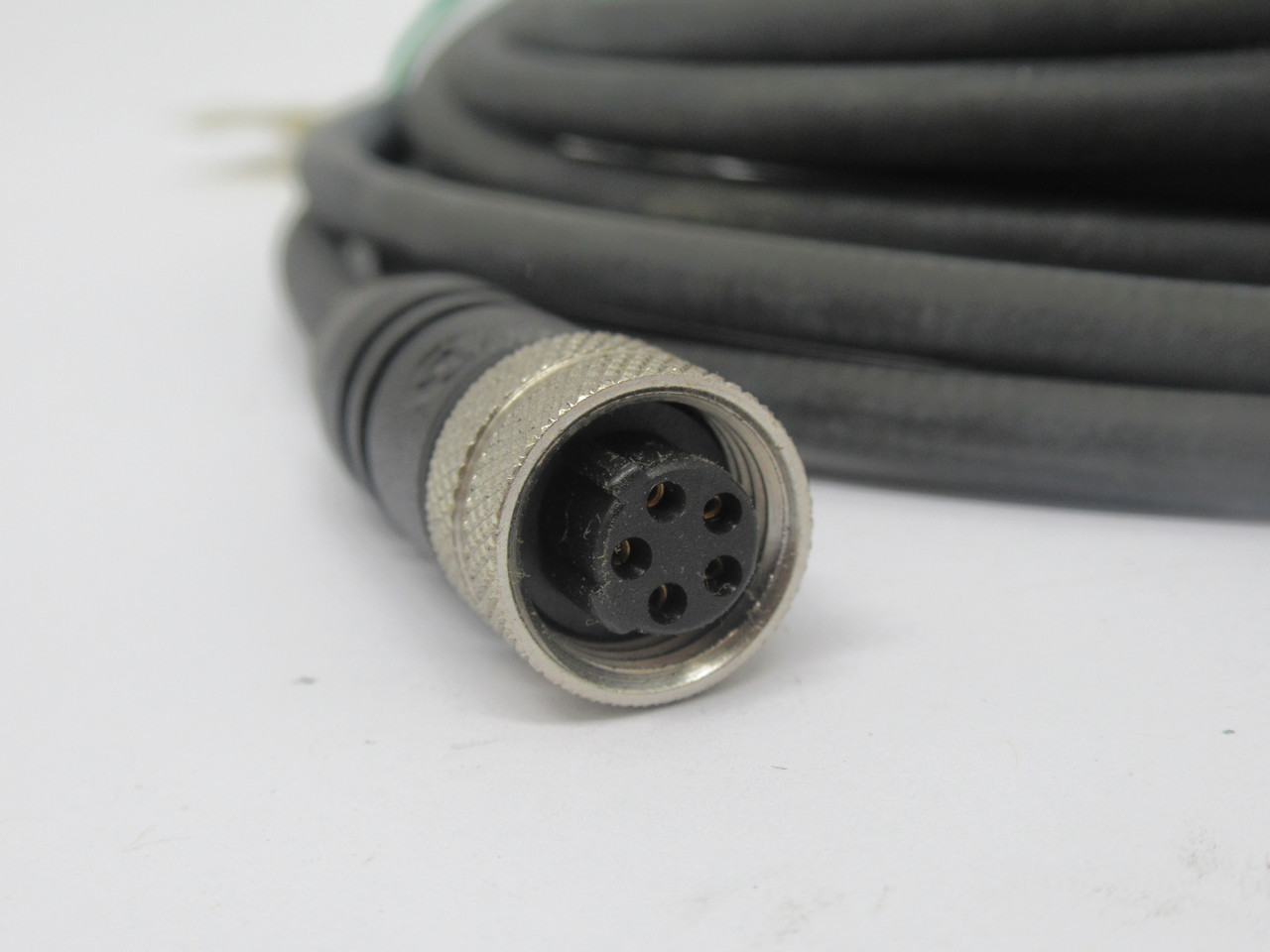 IFM E18026 Female Cordset 1/2" 20UNF 5-Wire 250V 4A 4m Length USED