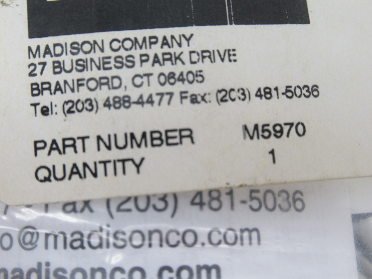 Madison M5970 Liquid Level Switch 1/2-13 UNC 100PSI 240V 0.14A NWB