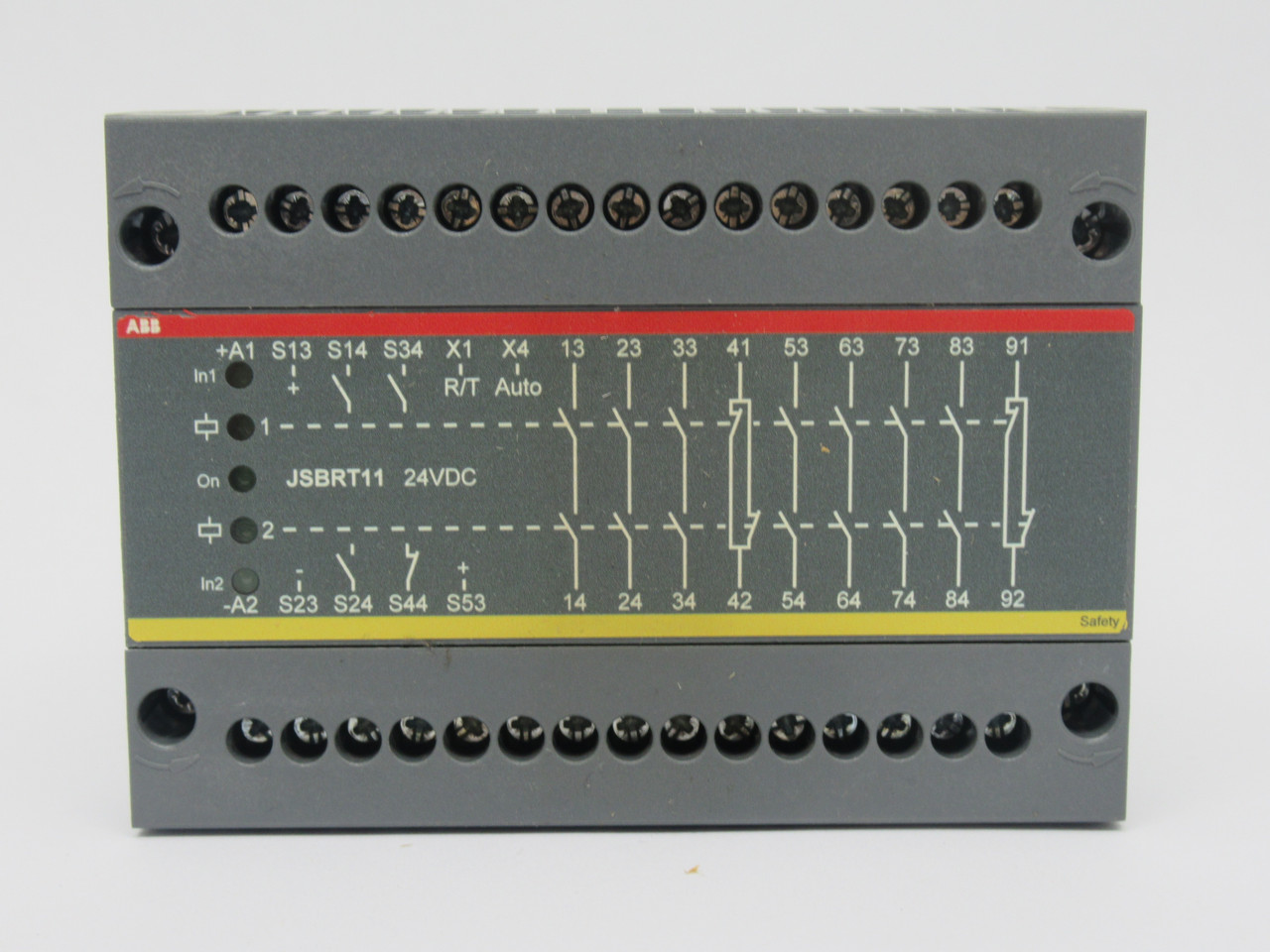 ABB 2TLA010025R0000 Safety Relay JSBRT11 24VDC 4-Input 7-Output NEW