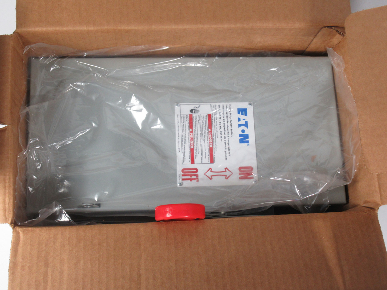 Eaton 1HD361 Heavy Duty Fusible Safety Switch 30A 600V 250VDC 3-Pole NEW