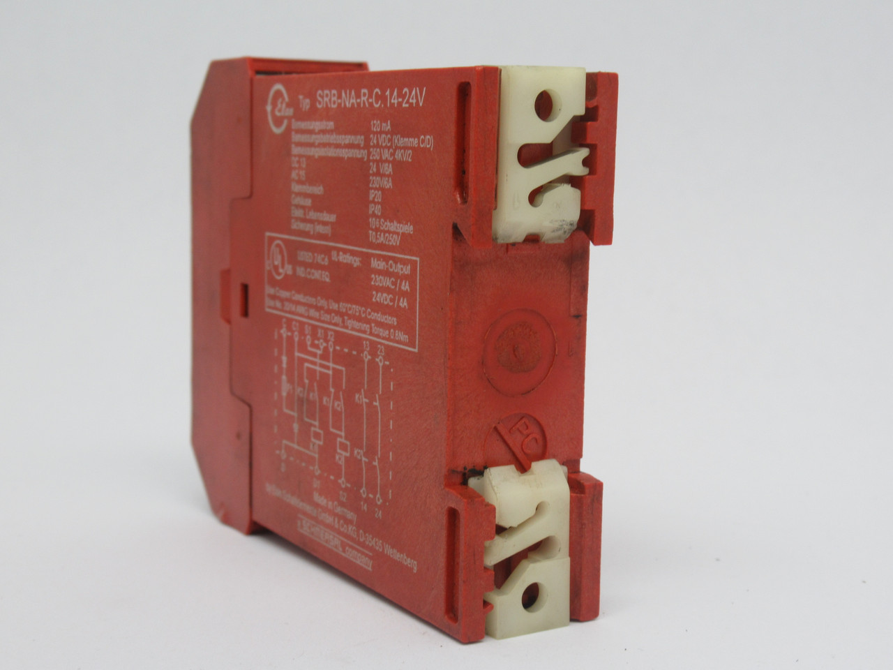 Elan SRB-NA-R-C.14-24V Safety Relay 24VDC 120mA 2NO USED