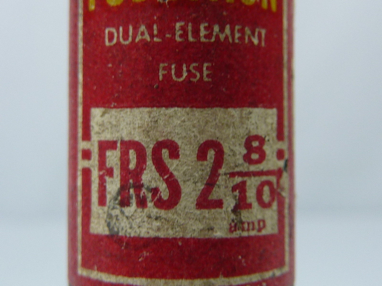 Fusetek FRS-2-8/10 Dual Element Time Delay Fuse 2.8A 600V USED