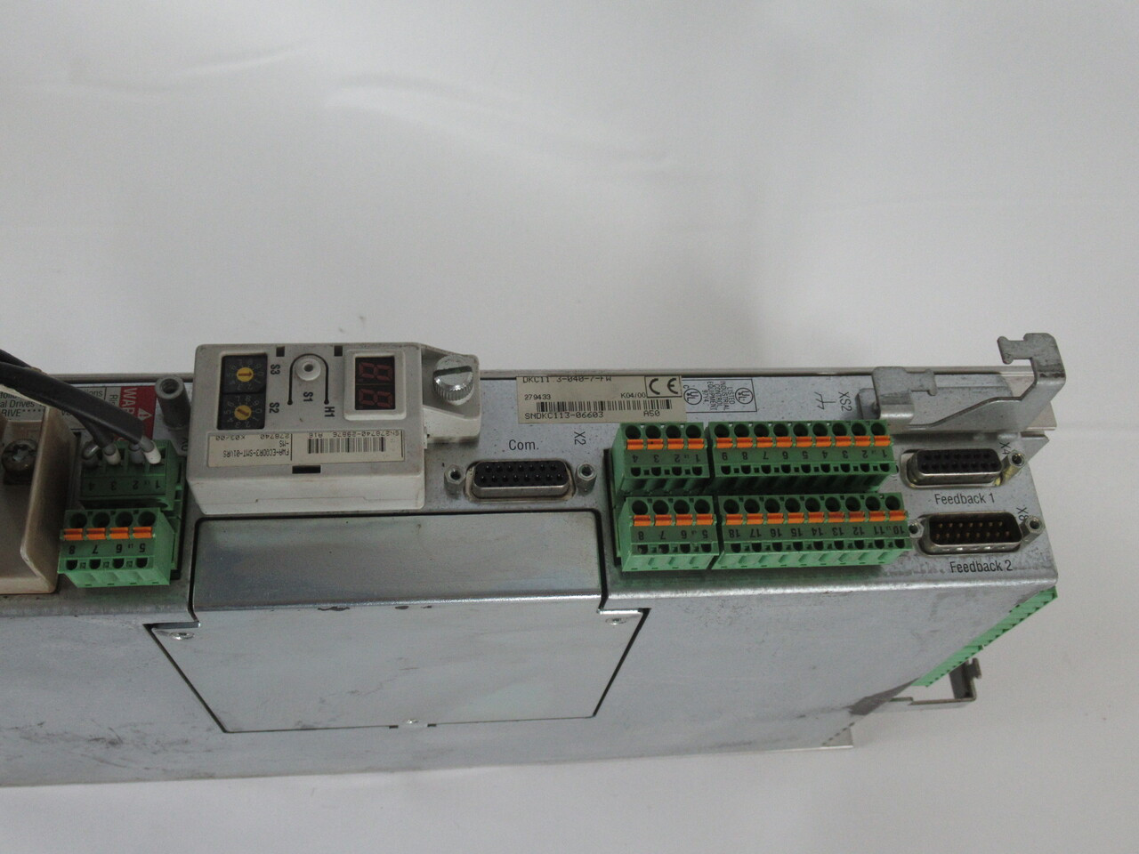 Rexroth DKC11.3-040-7-FW Servo Drive *No Front Cover/COS DMG* USED