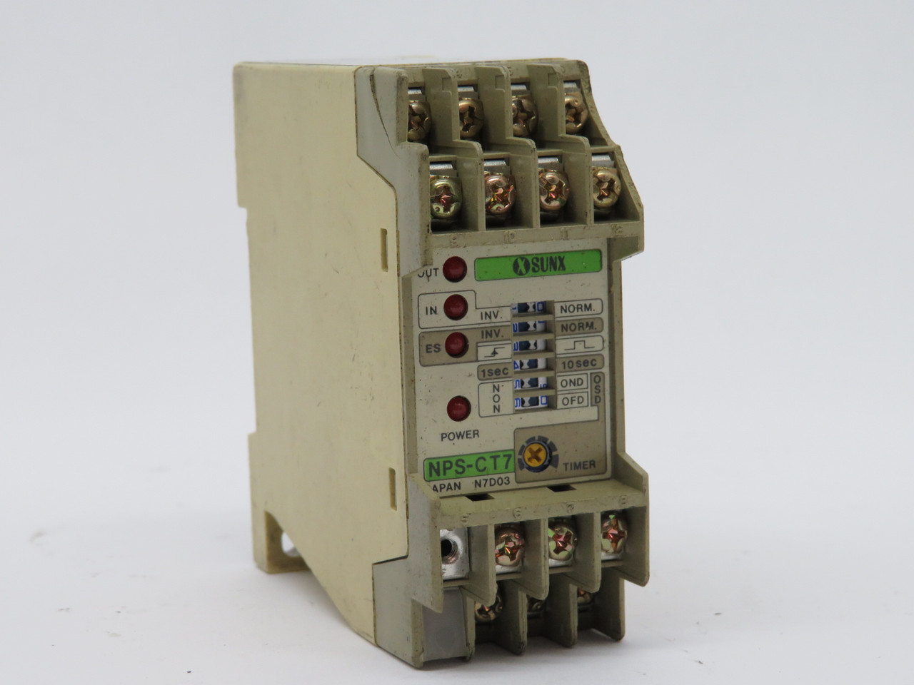 SUNX NPS-CT7 Input Sensor Controller 100-240VAC USED