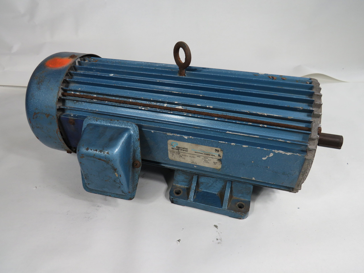 Pacific Scientific Permanent Magnet Motor 3HP 1750RPM 180VDC 14A USED
