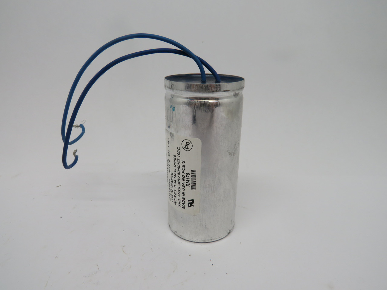 Aerovox M74A2455B Aluminum Capacitor 55uF +/-3% 240V 50/60Hz USED