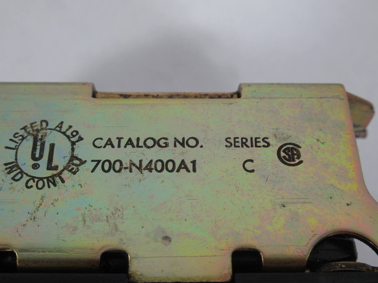 Allen-Bradley 700-N400A1 Series C Control Relay c/w 700-NT Timing Unit USED