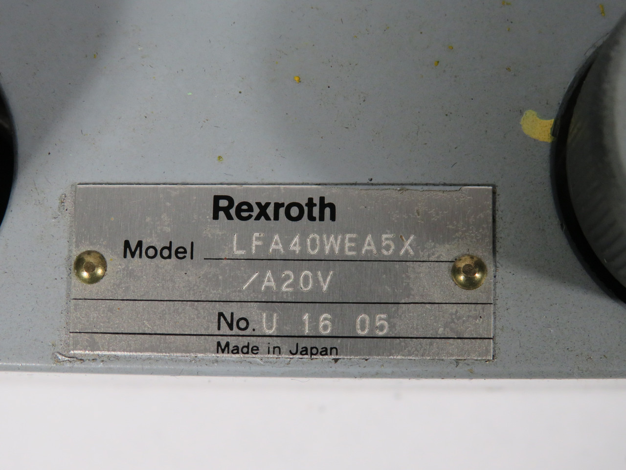 Rexroth LFA40WEA5X/A20V Logic Valve Cover USED