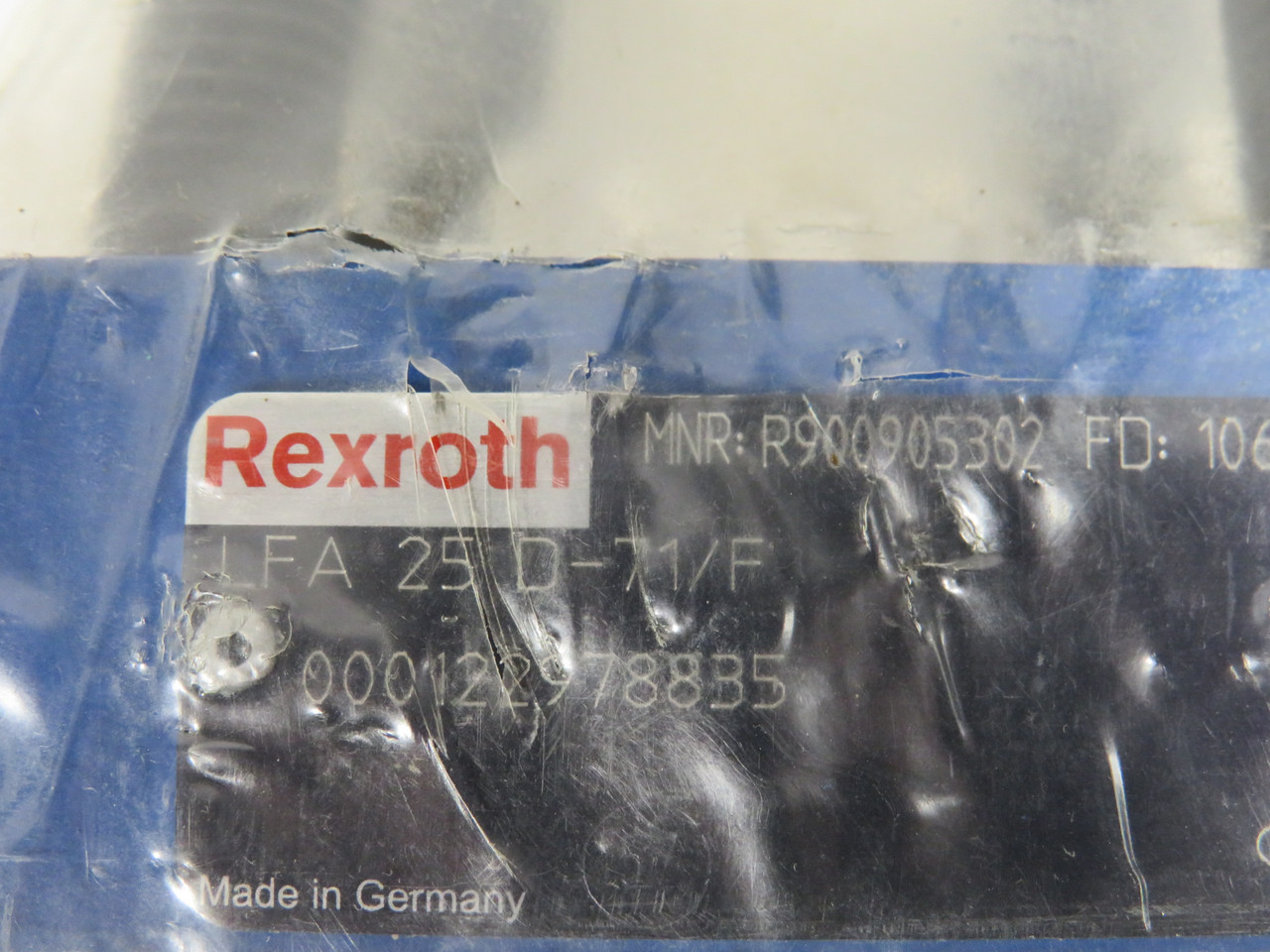Rexroth R900905302 LFA 25 D-71/F Logic Valve Cover SHELF WEAR NOP