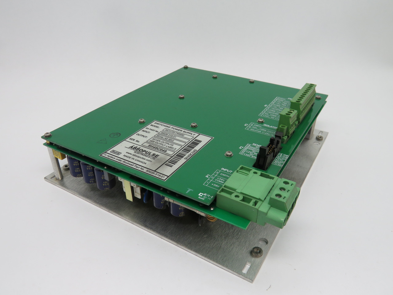 Absopulse MOX720-P4668E Switching Power Supply 56VDC (42-58V) USED