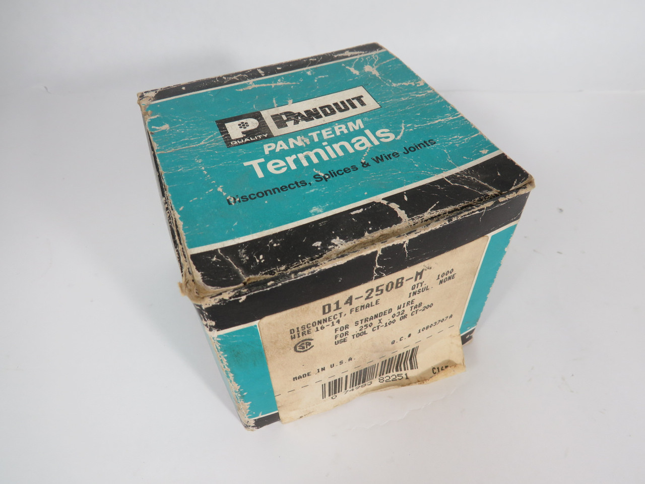 Panduit D14-250B-M Disconnect Terminal 0.250-0.032 Tab 16-14 Wire Lot of 945 NEW