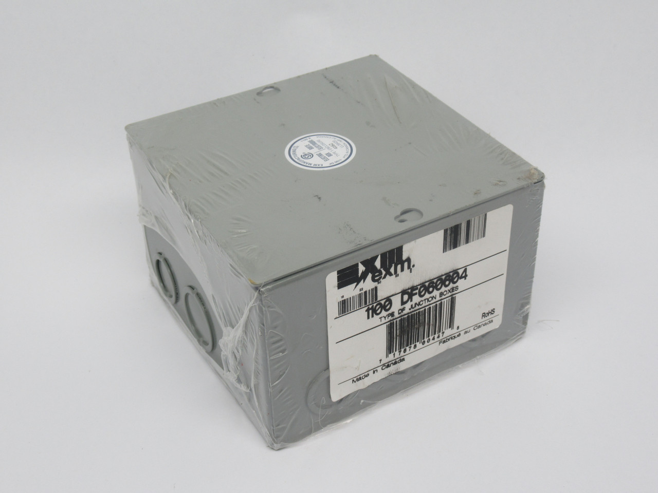 EXM 1100-DF060604 Type 1 Junction Box 6" L x 6" W x 4" T NEW