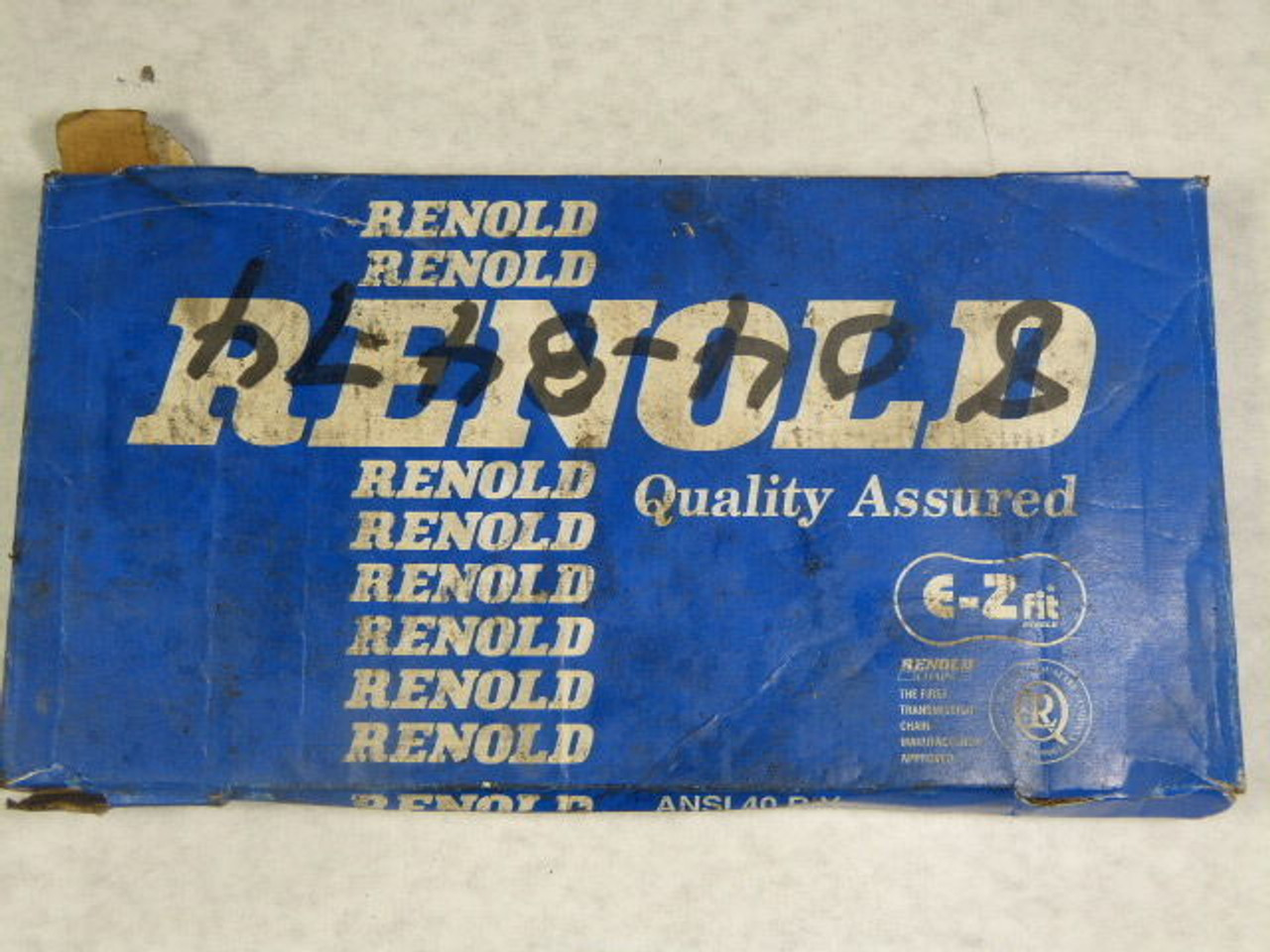Renold 119043 Roller Chain 0.5" Pitch ANSI 40 RIV 10ft ! NEW !