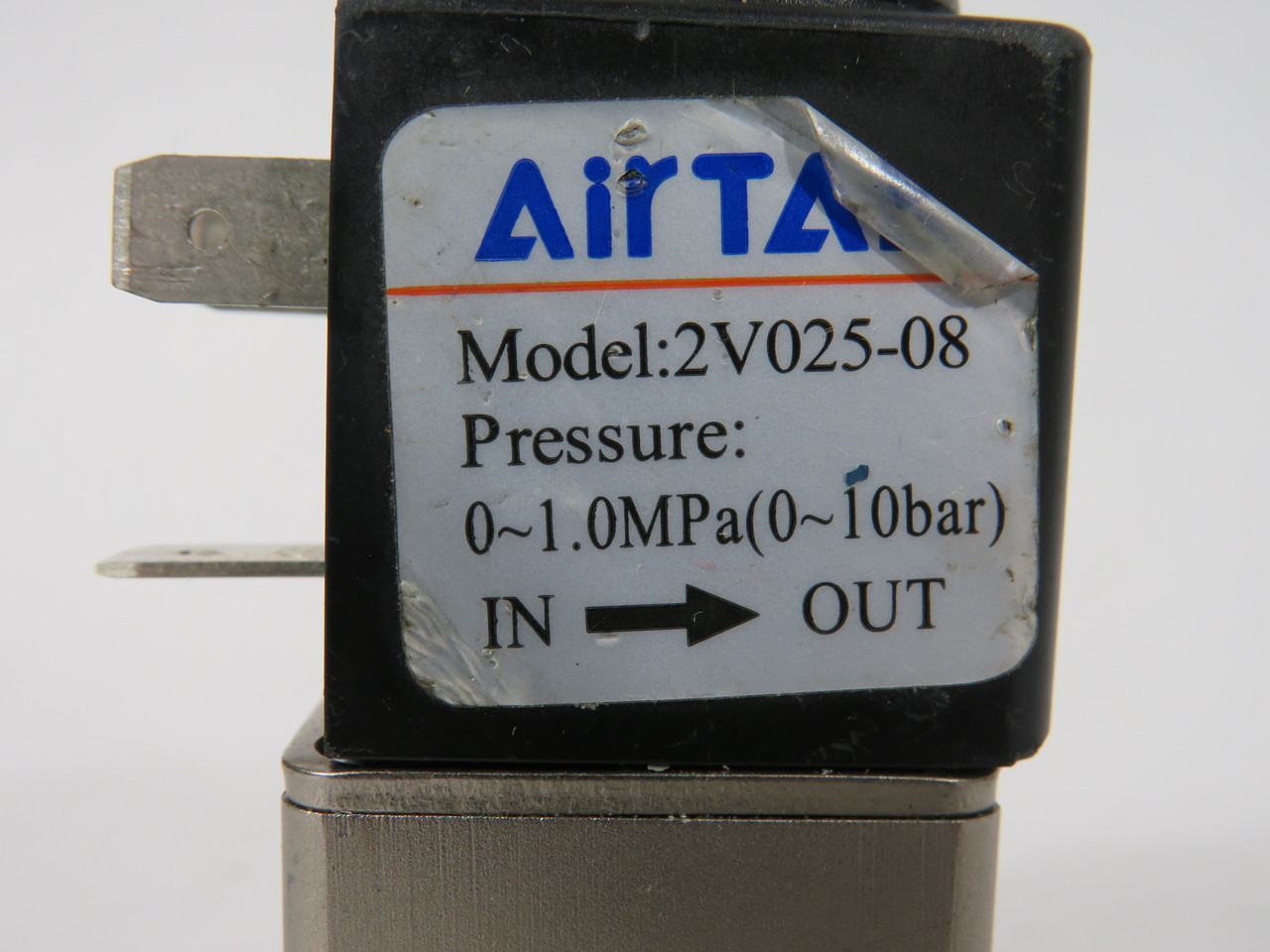 AirTac 2V02508CT 2/2-Way Fluid Control Valve 1/4" NPT 110V NO CONNECTOR USED