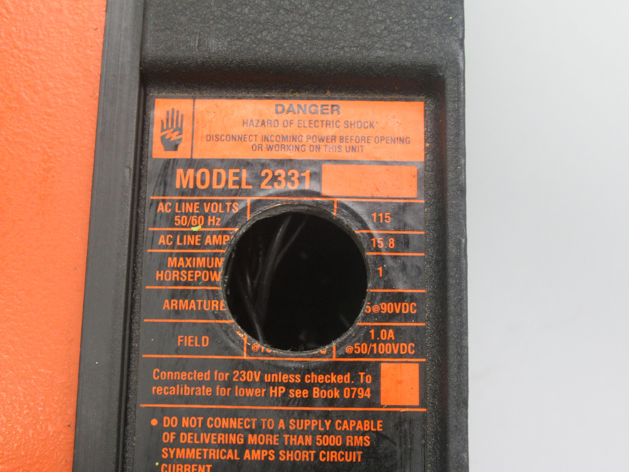Fincor 2331 Adjustable Speed Motor Control 115V 50/60Hz PAINT CHIP/BODY DMG USED