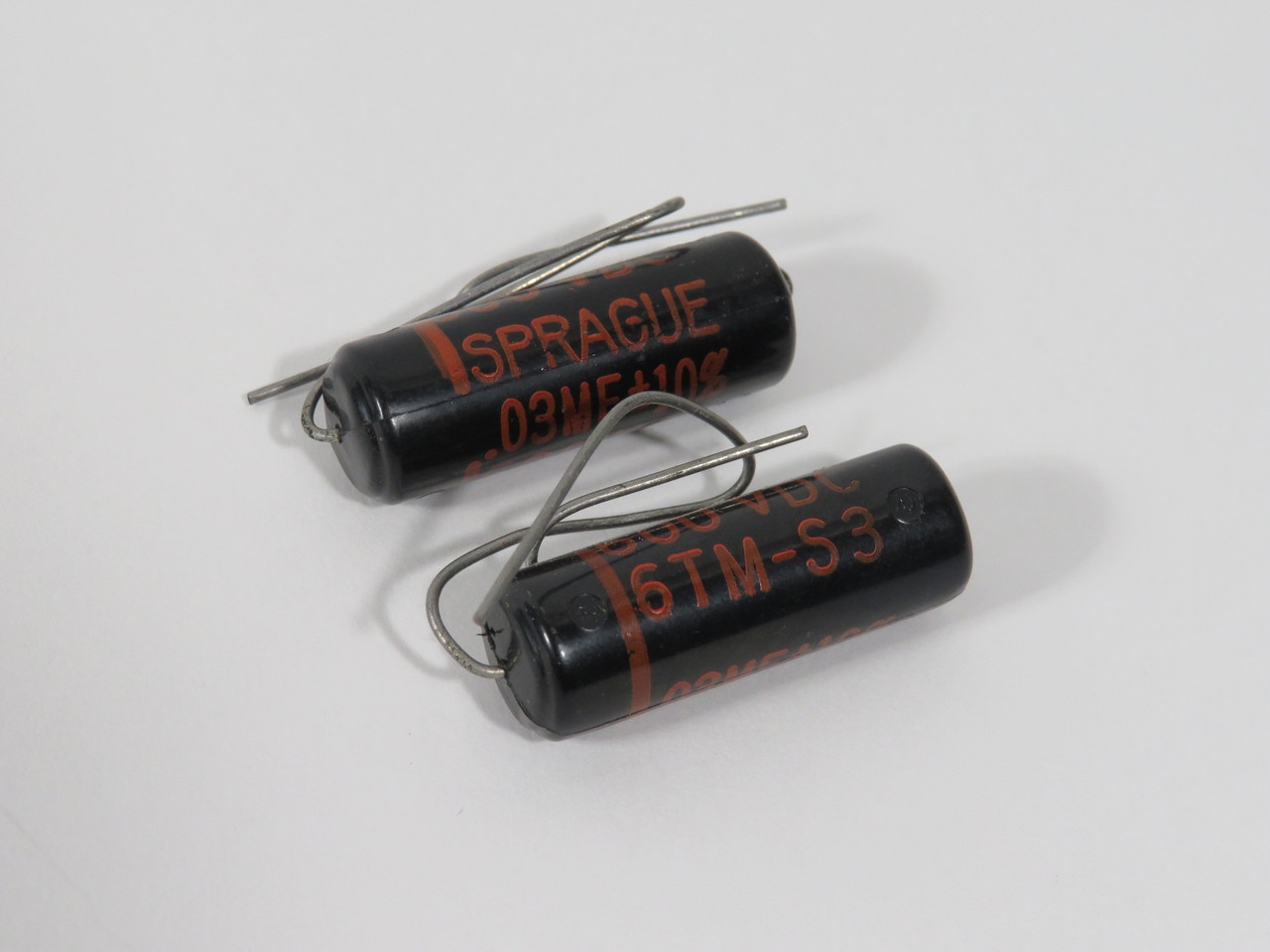 Sprague 6TM-S3 Capacitor 0.03uF +/-10% 600VDC Lot of 2 SHELF WEAR NOP