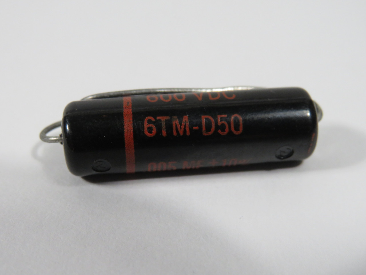 Sprague 6TM-D50 Capacitor 0.005uF +/-10% 600VDC Lot of 6 SHELF WEAR NOP