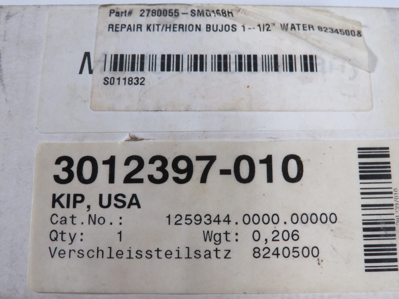 Buschjost 1259344.0000.00000 Valve Repair Kit for 824500 NEW