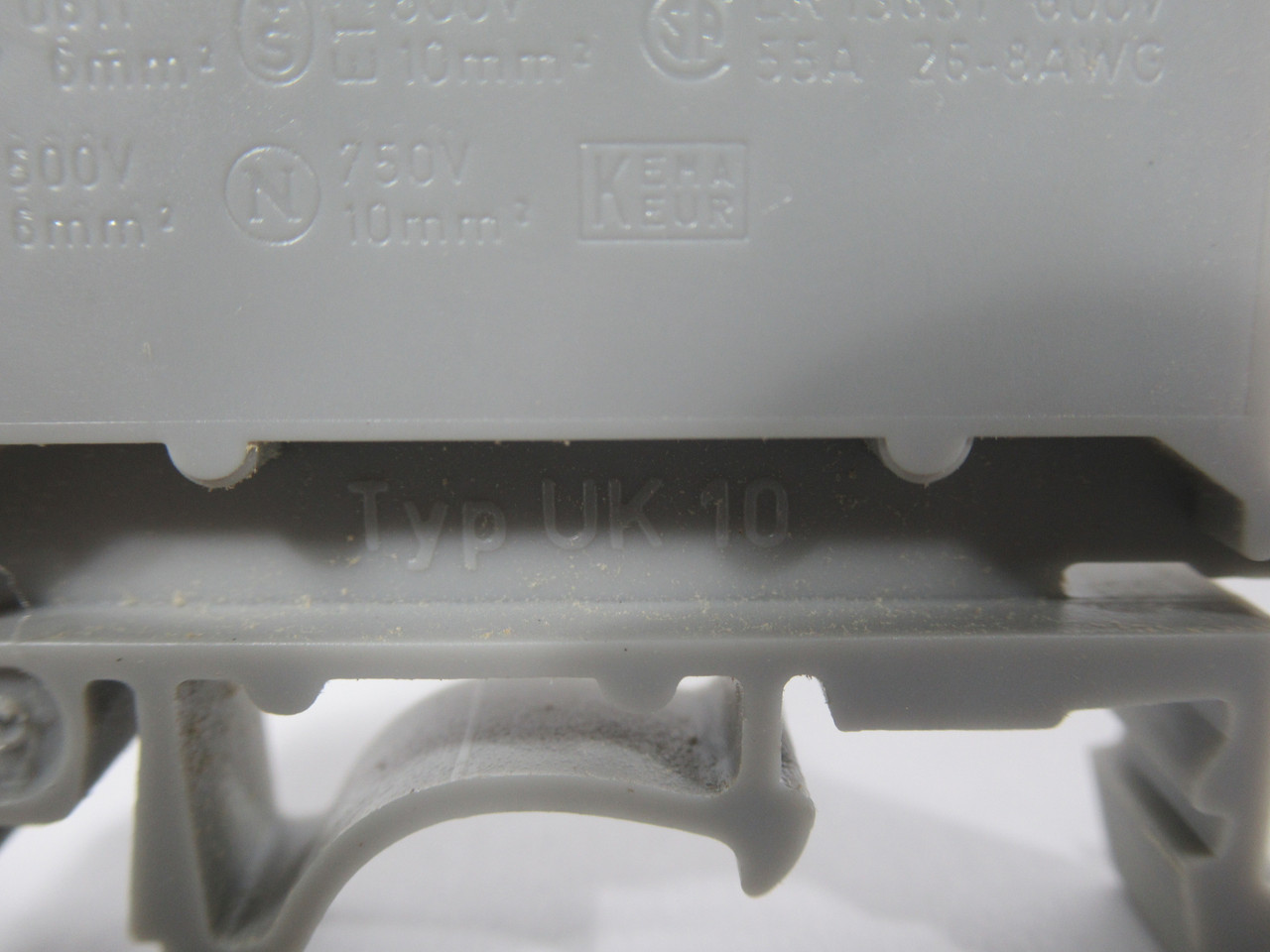 Phoenix Contact UK10 Terminal Block 500/750/800V 6-10mm 55A Gray Lot of 20 USED