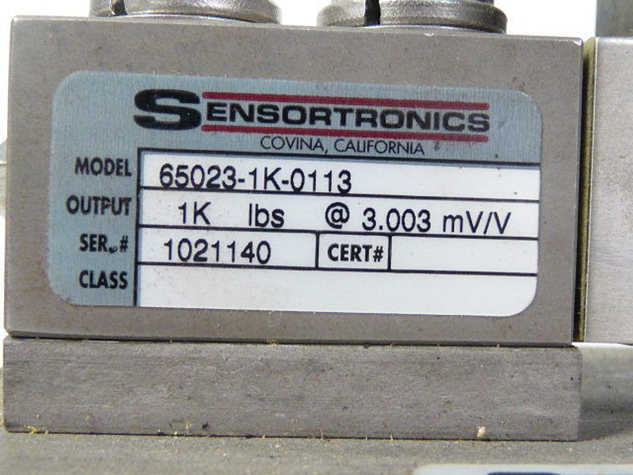 Sensortronics 65059-1K-0102 65023-1K-0113 Load Cell Mount Assy 1000lb 20ft ! NEW