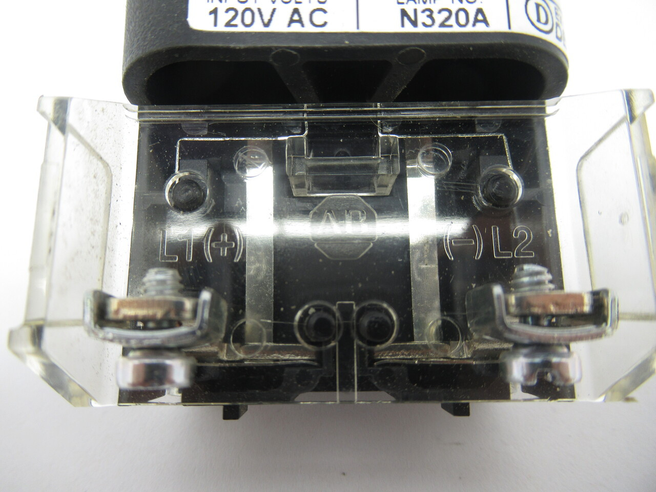 Allen-Bradley 800T-QH10W Universal Pilot Light Ser T White Lens N320A Lamp USED