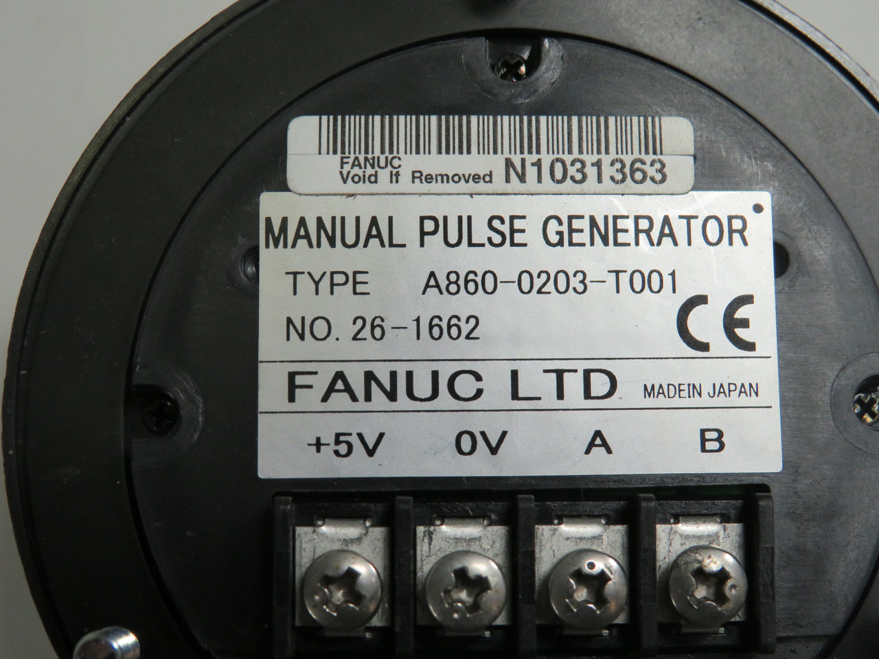 Fanuc A860-0203-T001 Manual Pulse Generator W/O Flange 5V USED
