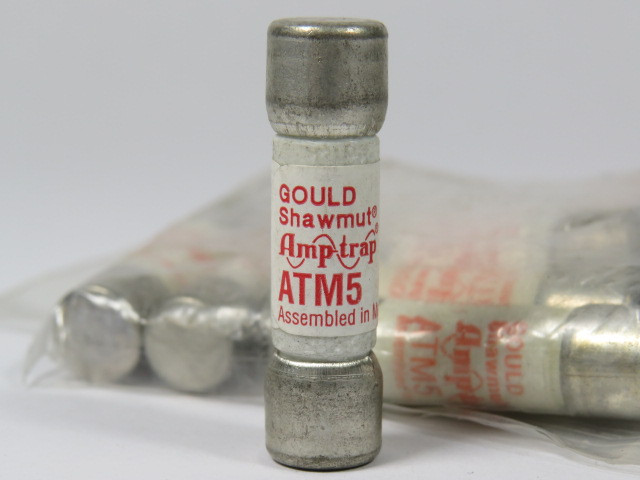 Gould Shawmut ATM5 Fuse 5A 600V Lot of 10 USED