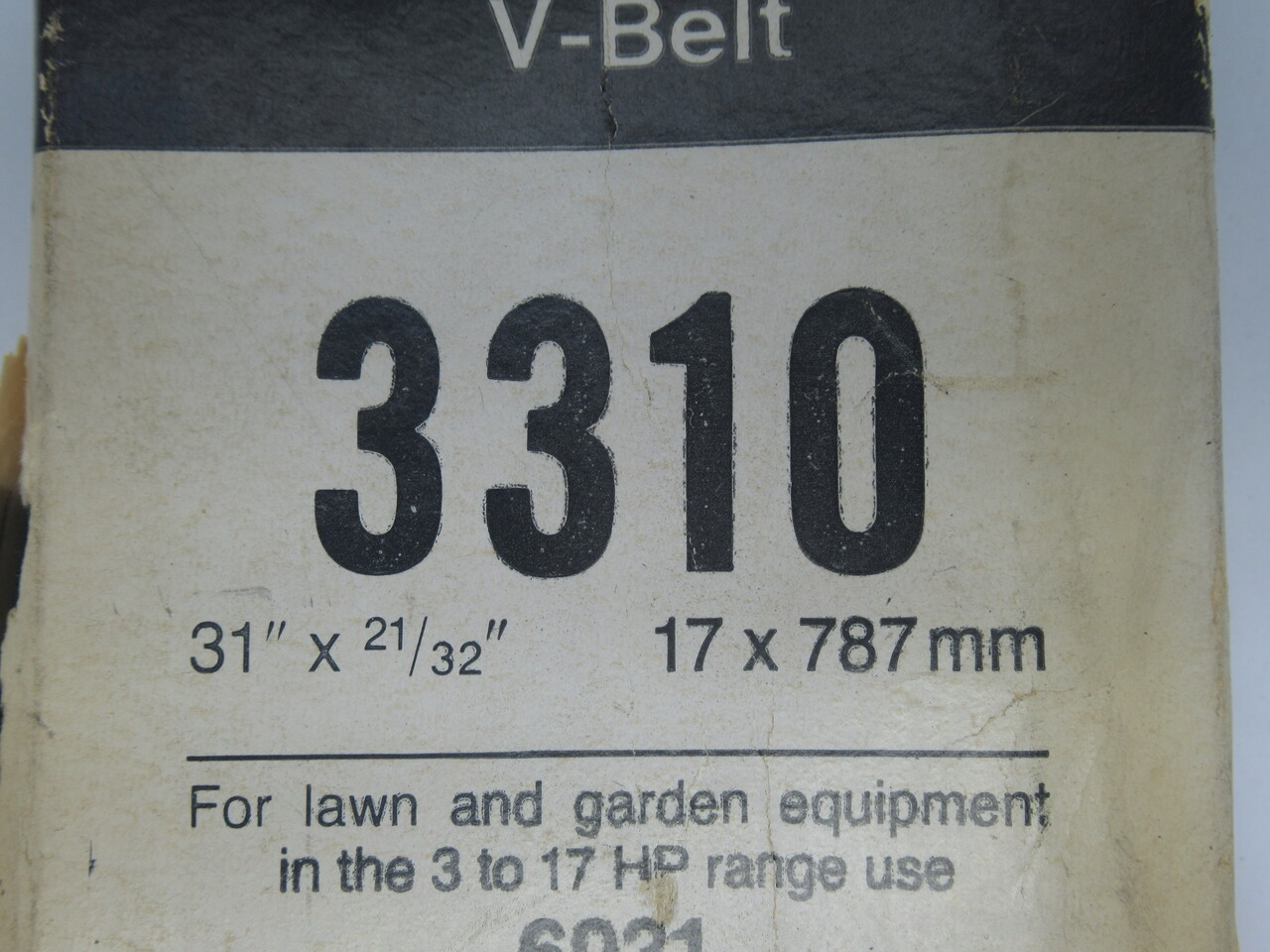Gates 3310 Truflex V-Belt 31" L x 0.625" W x 0.375" T *DAMAGED PACKAGE* NEW