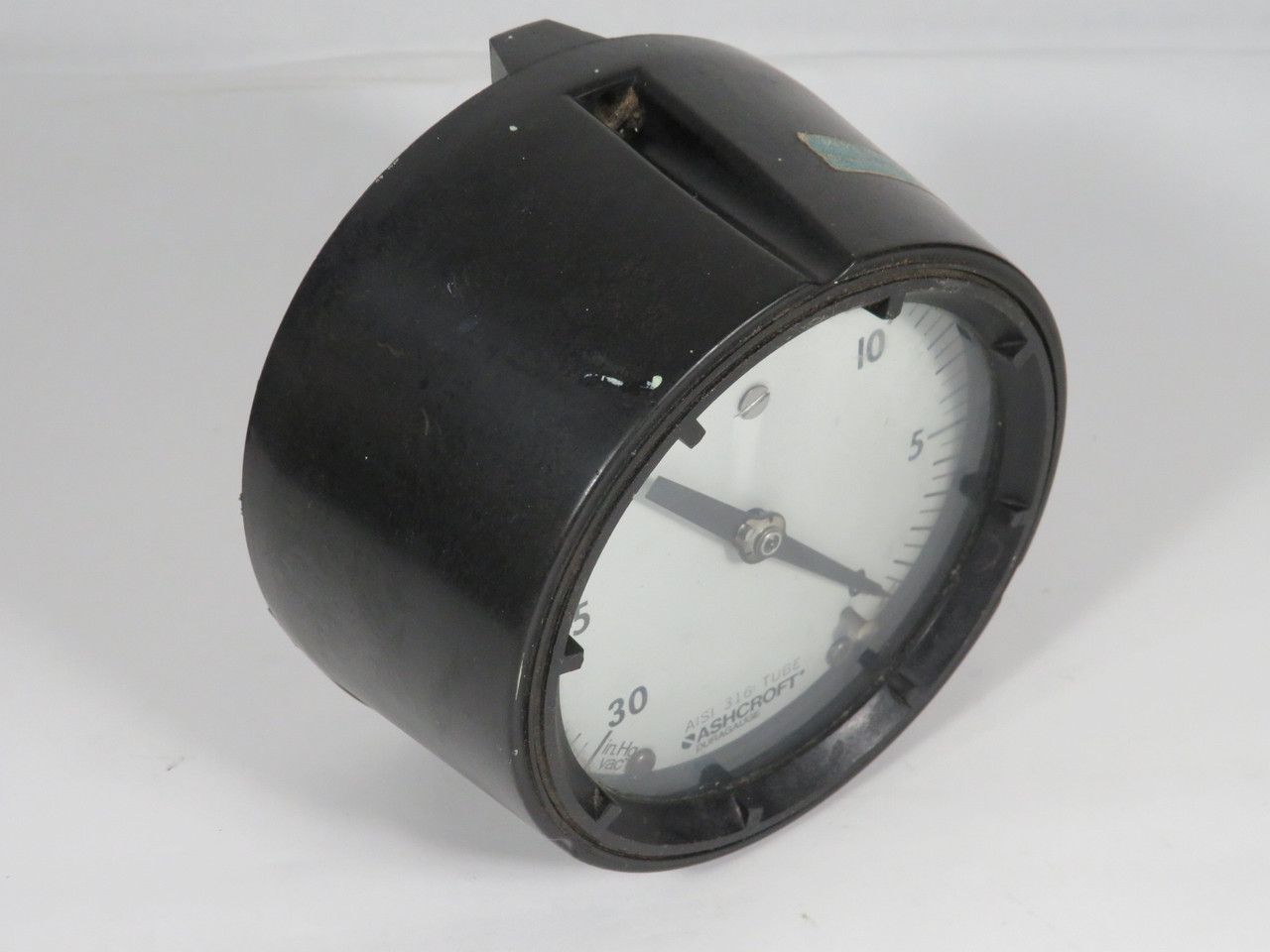Ashcroft 45-1279SS-04B-30IMV Duragauge Pressure Gauge 30"HG VAC-0 4.5" USED