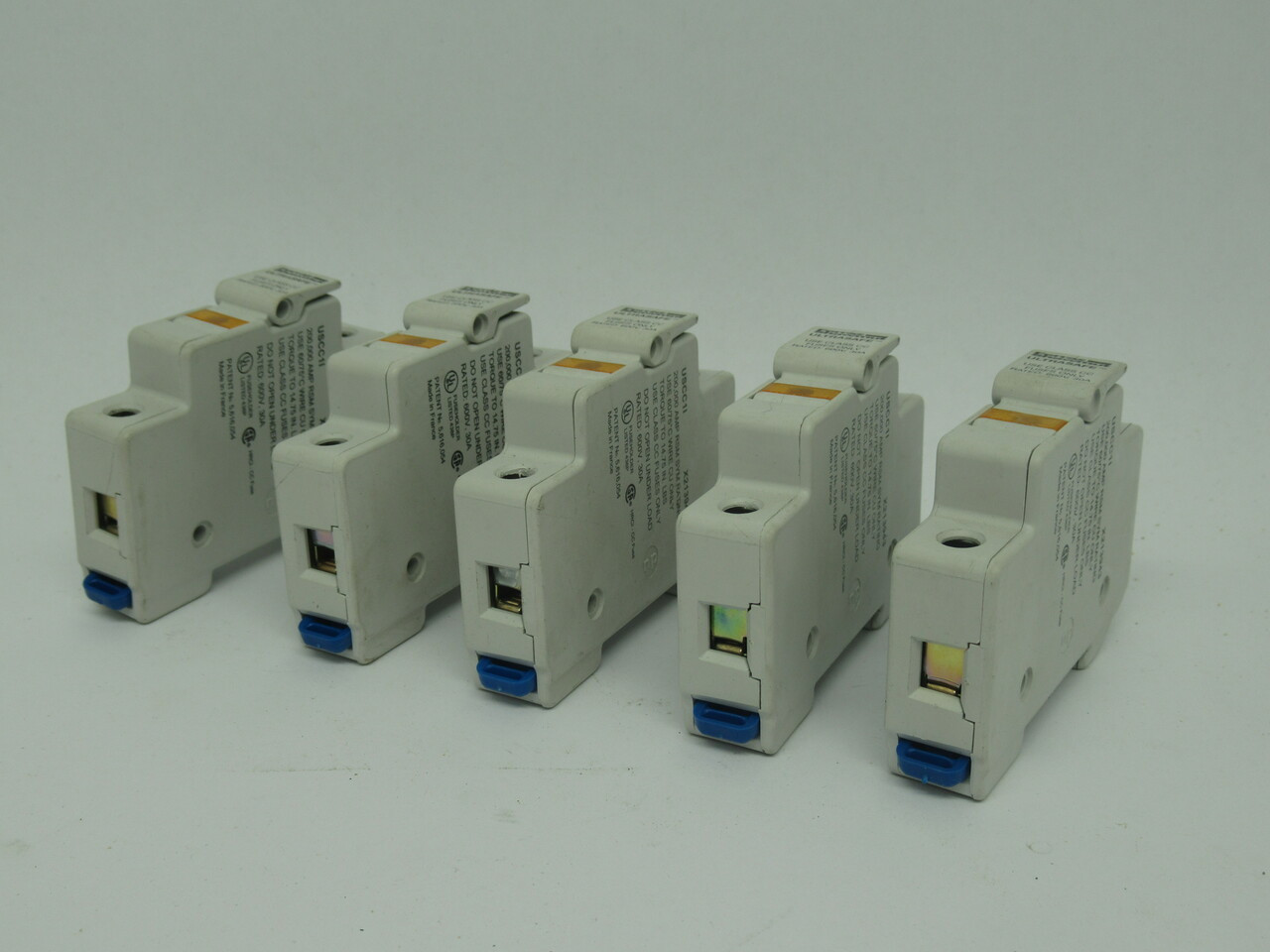 Ferraz Shawmut USCC1I Fuse Holder w/Indicator 30A 600V Lot of 5 USED