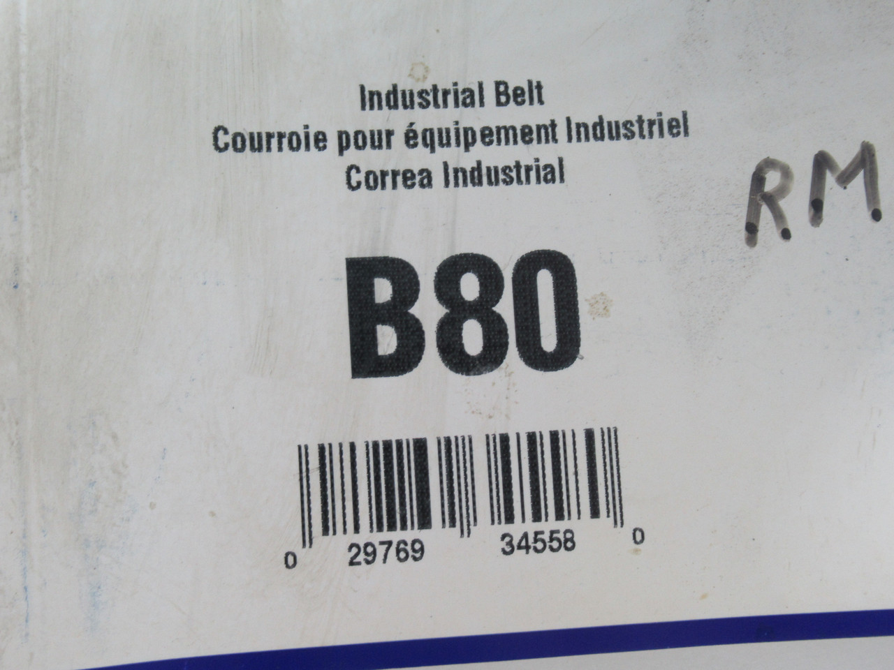 NAPA B80 Industrial V-Belt 83" L x 0.66" W x 0.44" T NEW