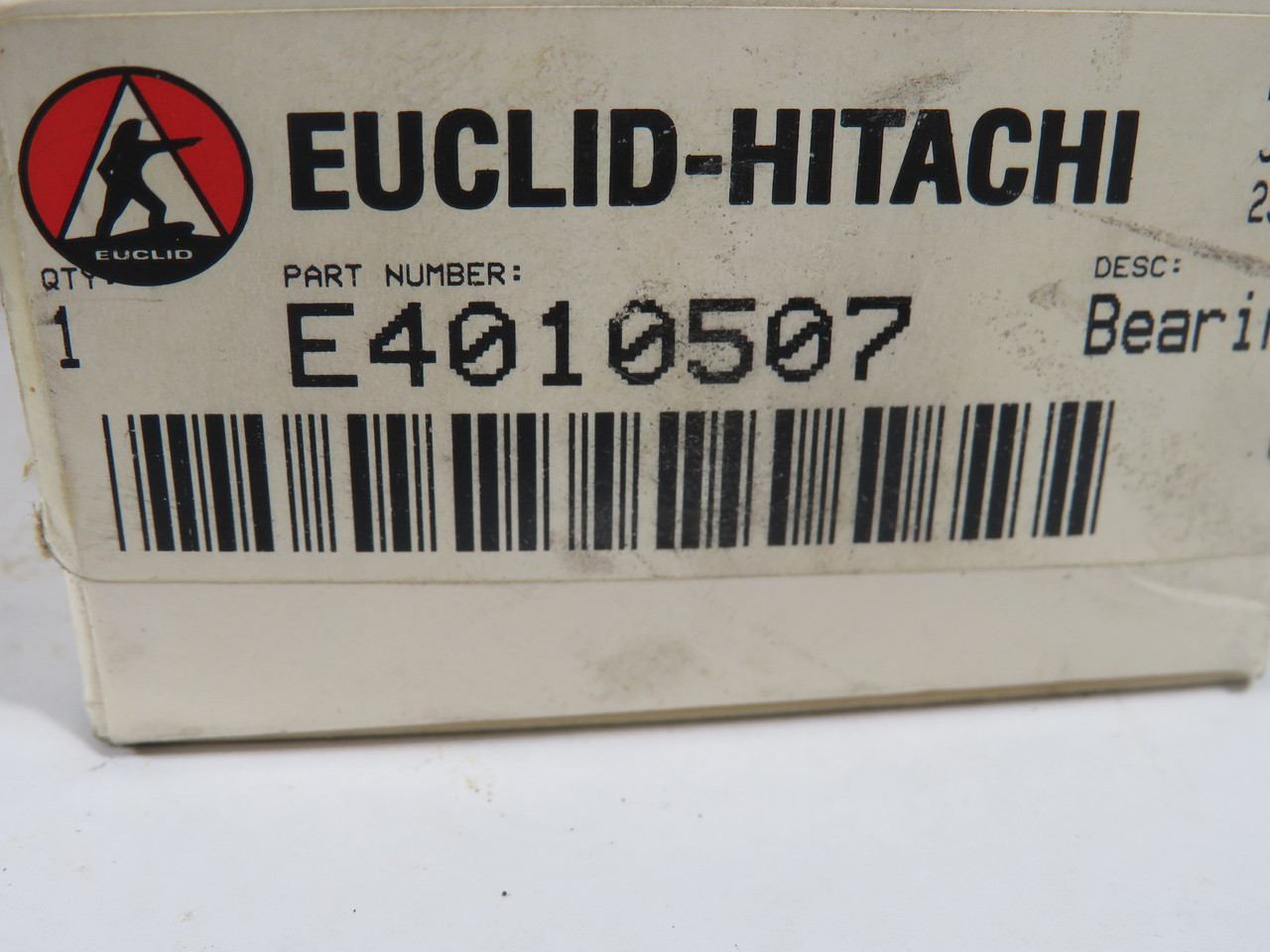 Euclid-Hitachi 34010507 Deep Groove Ball Bearing 30mm ID 72mm OD 19mm W NEW