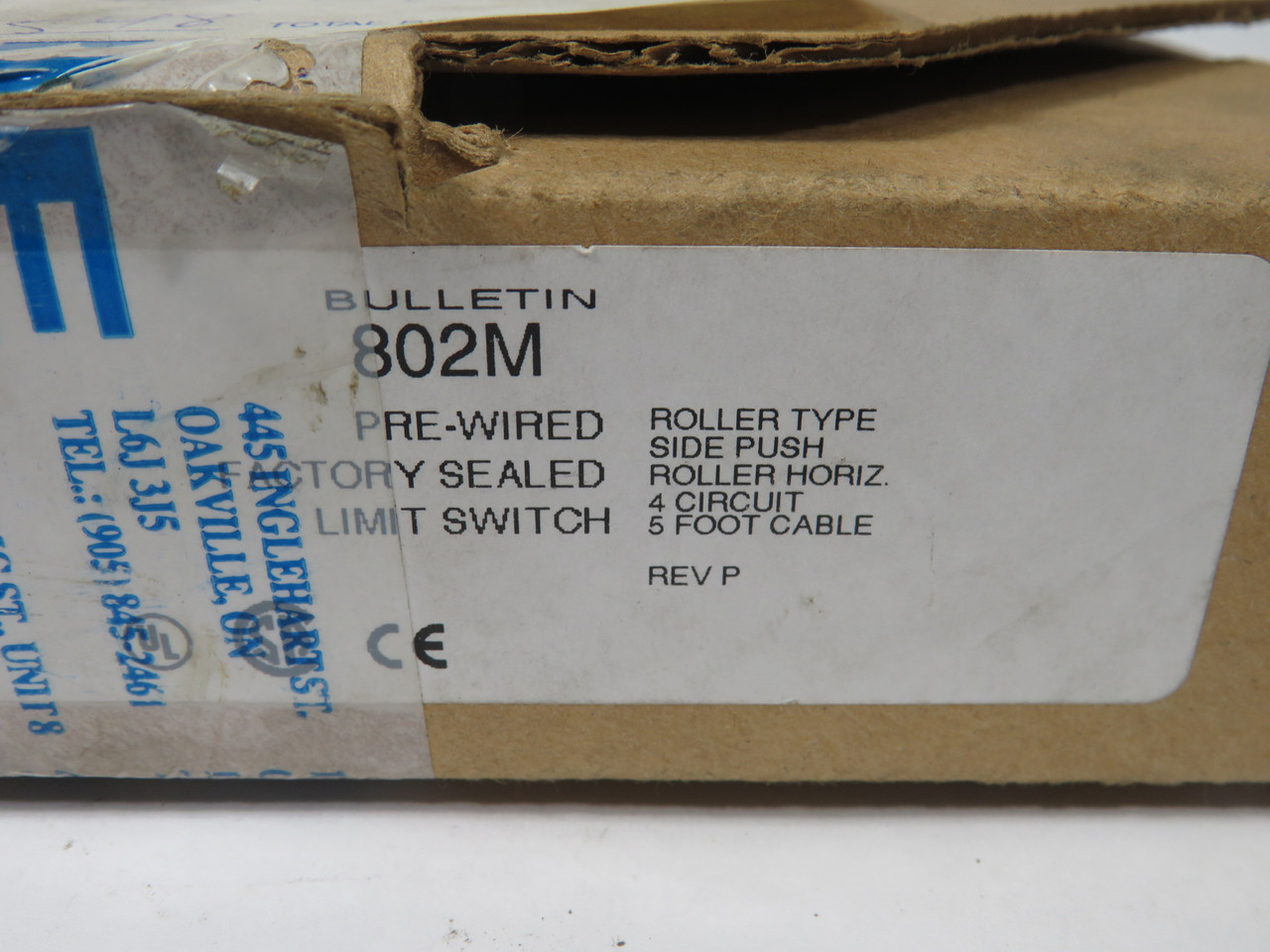 Allen-Bradley 802M-K1TY5 Series A Roller Plunger Limit Switch BOX DMG NEW