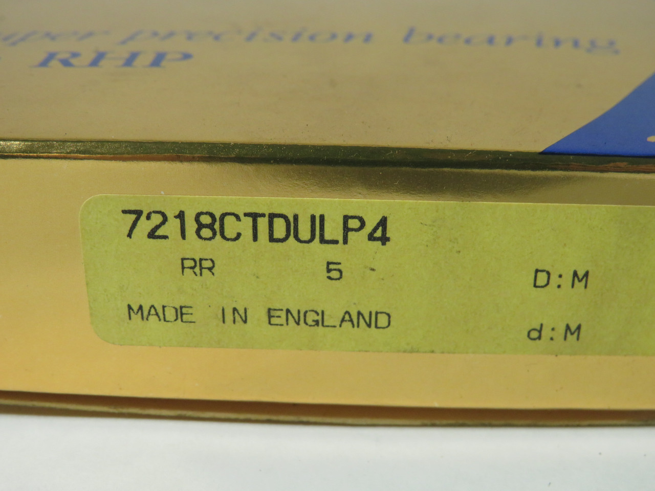 RHP 7218CTDULP4 Angular Contact Bearing 90mm ID 160mm OD HALF PAIR BOX DMG NEW