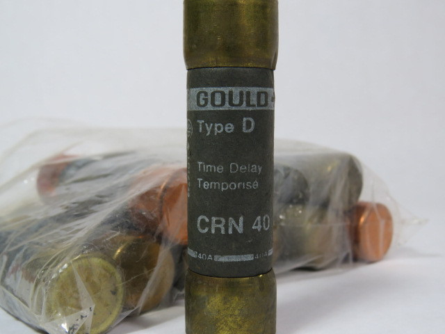 Gould CRN-40 Time Delay Fuse 40A 250V Lot of 10 USED