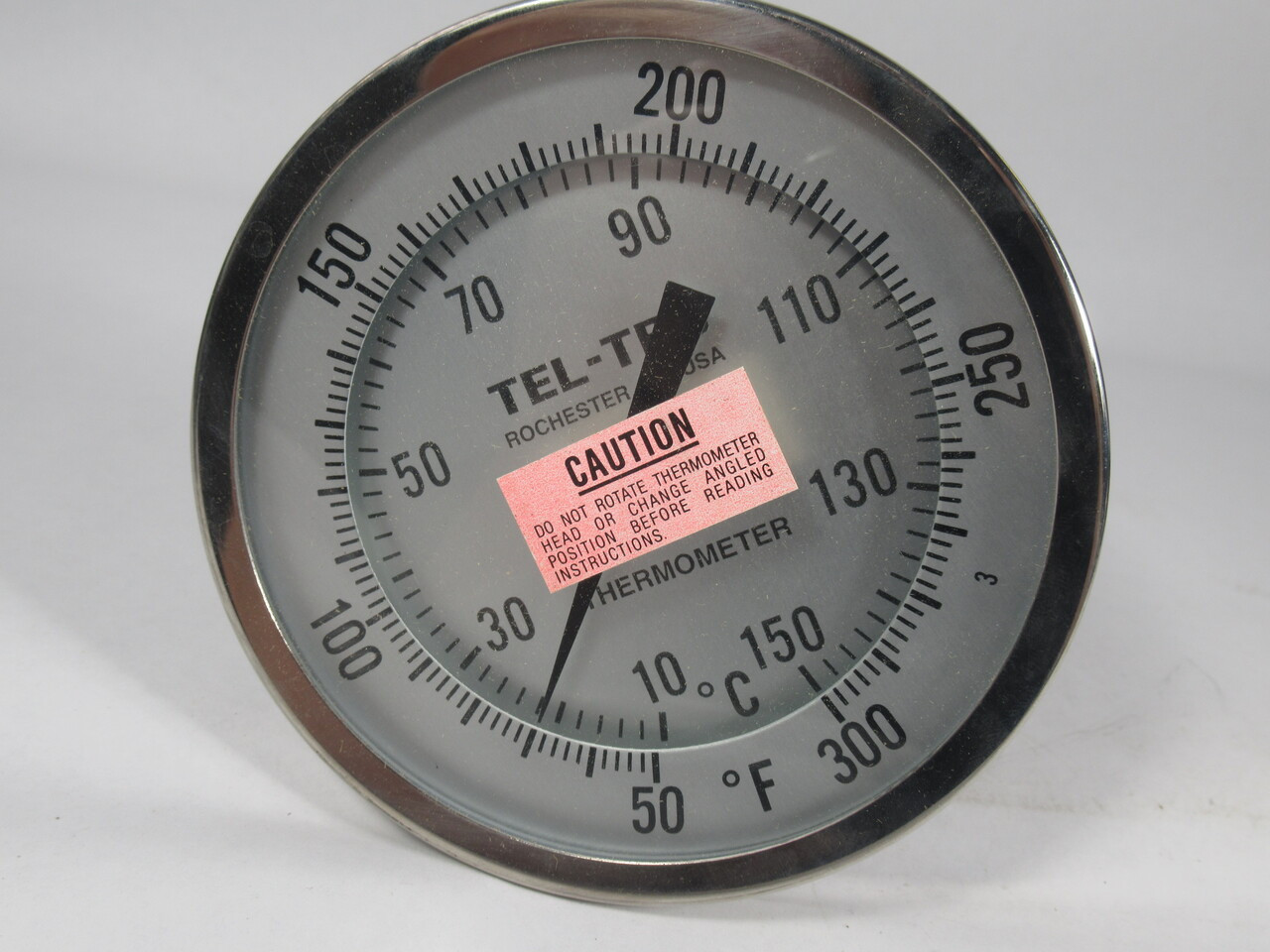 Tel-Tru Thermometer 42100607 AA575R 5" SS Thermometer 50/300FC DMG BOX NEW