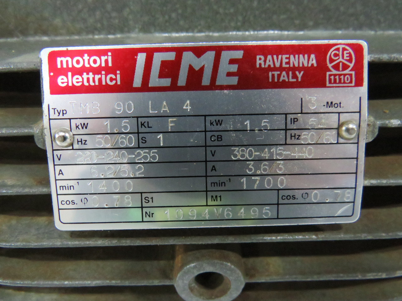 DVP LA.60 9603012 Hydraulic Pack 60m3/h 1400RPM 0.5mbar USED