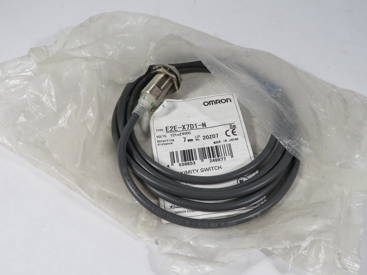 Omron E2E-X7D1-N Inductive Proximity Sensor 12-24VDC 7mm OPEN BAG NWB
