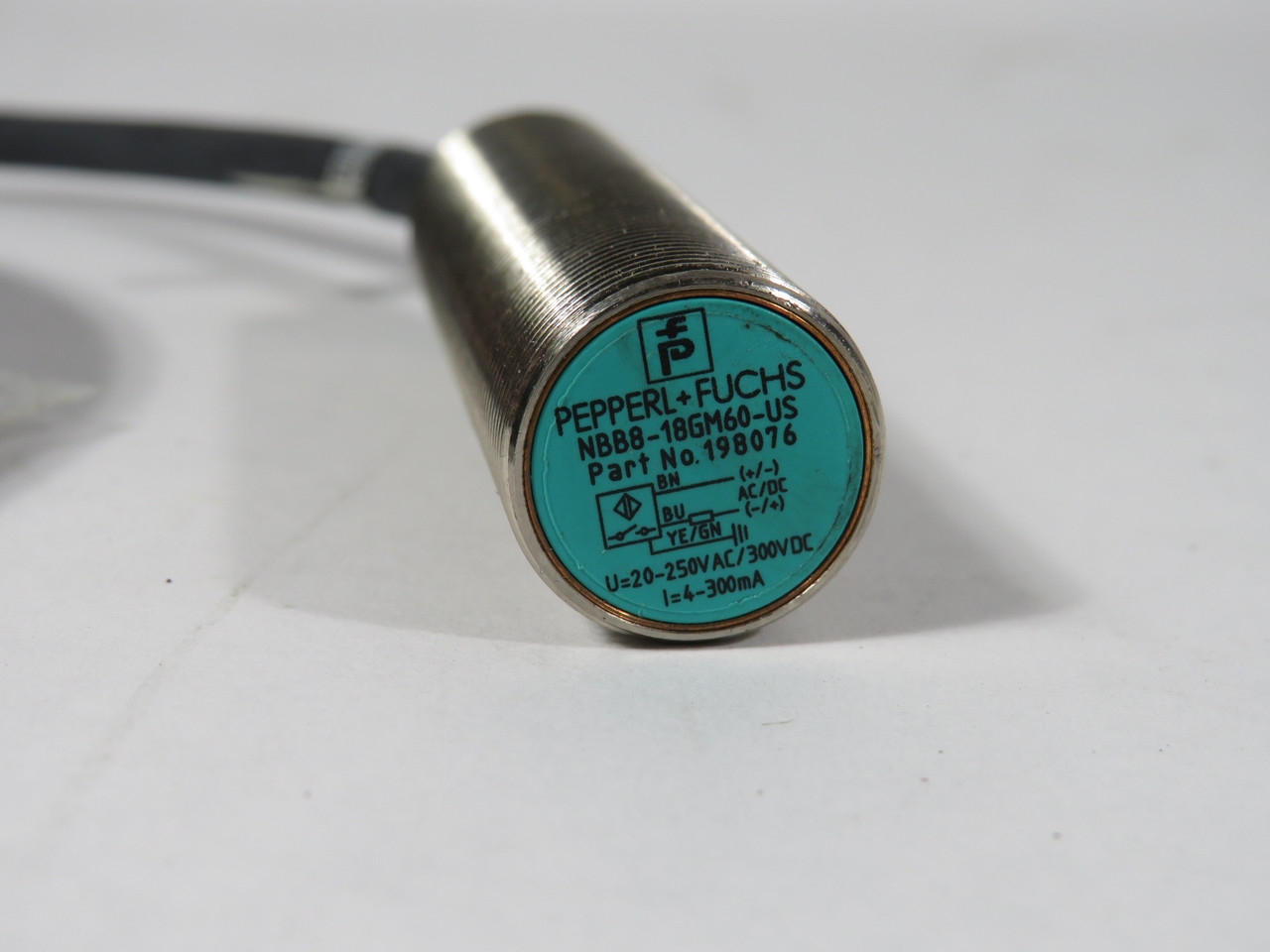 Pepperl+Fuchs NBB8-18GM60-US Proximity Sensor 20-250VAC/300VDC DIRTY BAG NWB