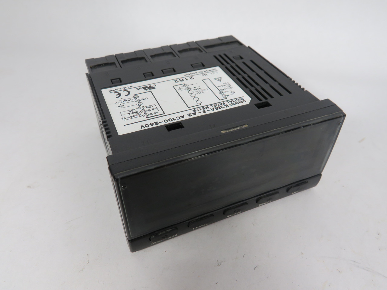 Omron K3MA-F-A2-AC100-240V 5-Digit Digital Frequency/Rate Meter *COS WEAR* USED