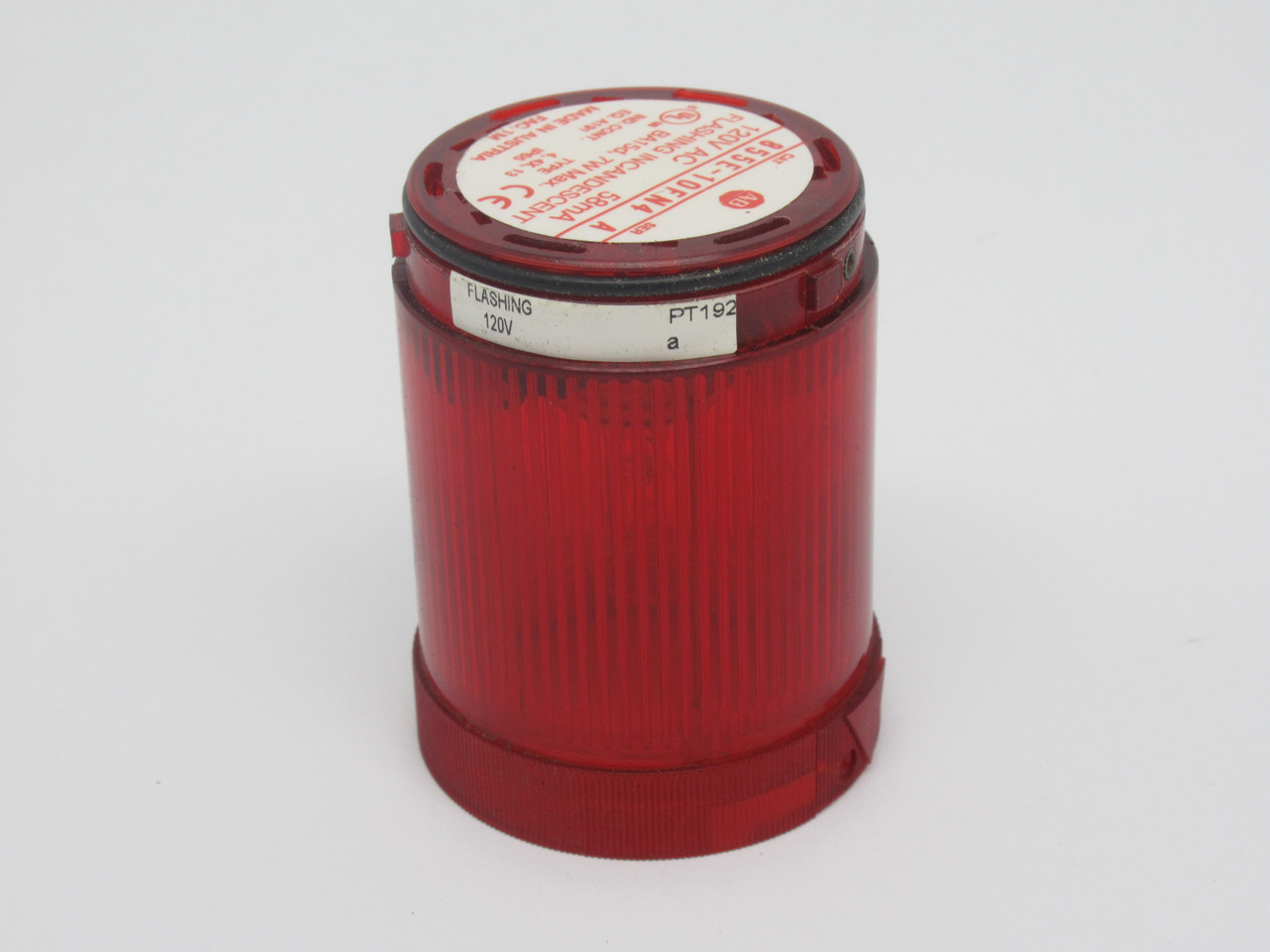 Allen-Bradley 855E-10FN4 Red Flashing Incandescent Stack Light w/ Bulb USED